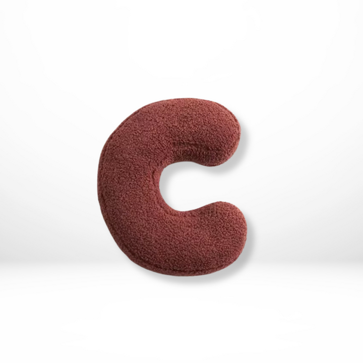 Lisslune | Alphabet Cushion Velura – Soft Velvet Decorative Cushion in Every Letter of the Alphabet