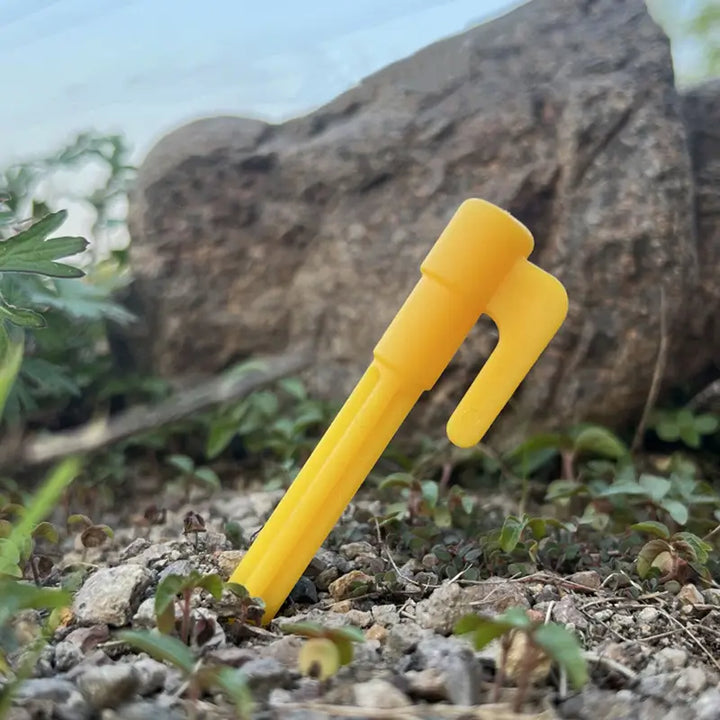 Lisslune | Plastic Tent Stakes with Hooks – Camping Tent Pegs for Tarps and Canopies