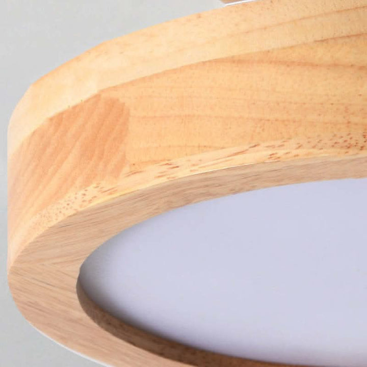 Lisslune | Modern Wood LED Ceiling Light with Dimmable Function