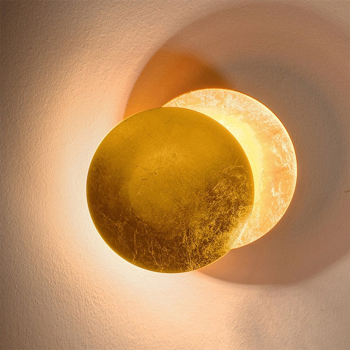 Lisslune | GoldVeil - Nordic Modern Creativity Bedroom Eclipse LED Art Wall Sconce Lamp