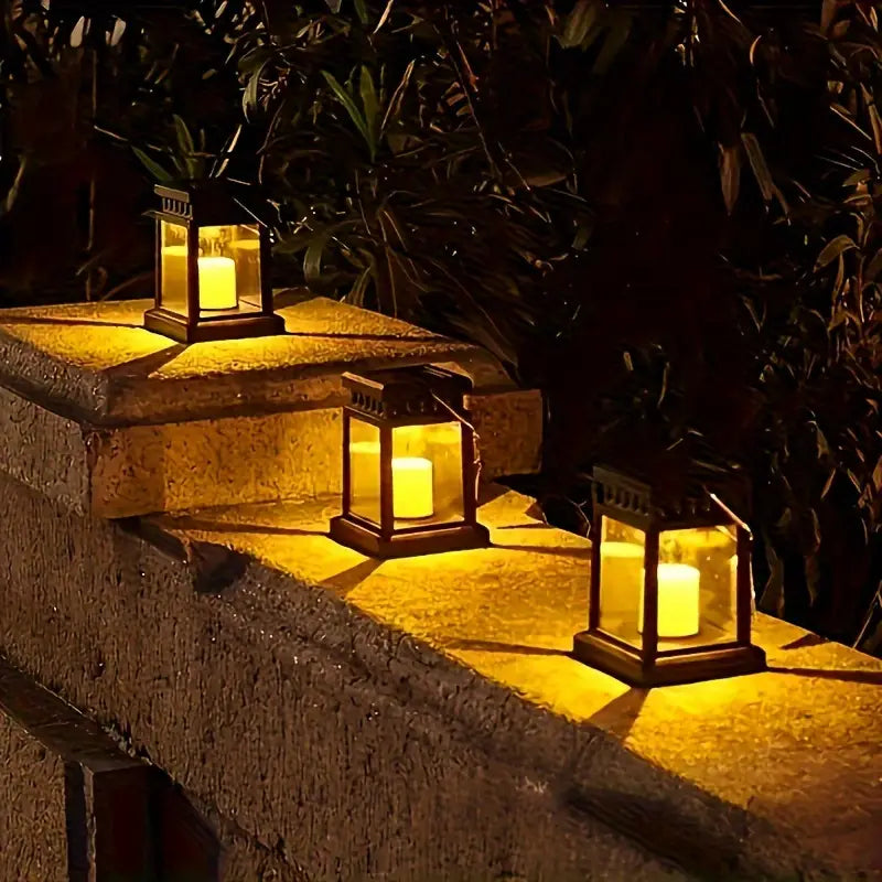 Lisslune | Solar LED Lantern with Light Wire and Hanging Clip – Waterproof Garden Lighting for Terrace and Balcony