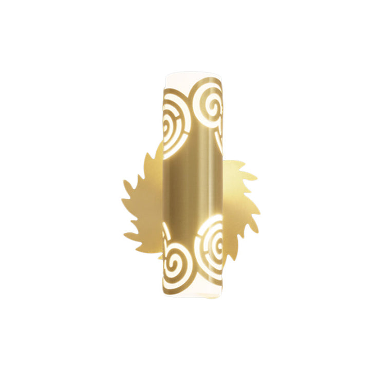 Skørter | Metallic Brass Wall Mounted Lighting Tubular LED Creative Wall Lamp for Bedroom