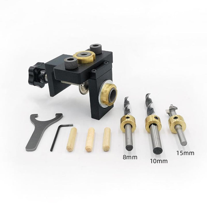 Lisslune | 3 in 1 Adjustable Woodworking Drilling Locator Puncher Tools