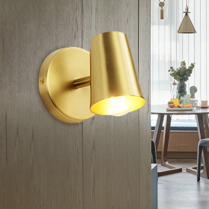 Skørter | 1/2/3-Head Metal Vanity Lighting Antique Brass Finish Cup Shape Bathroom Wall Light Lamp