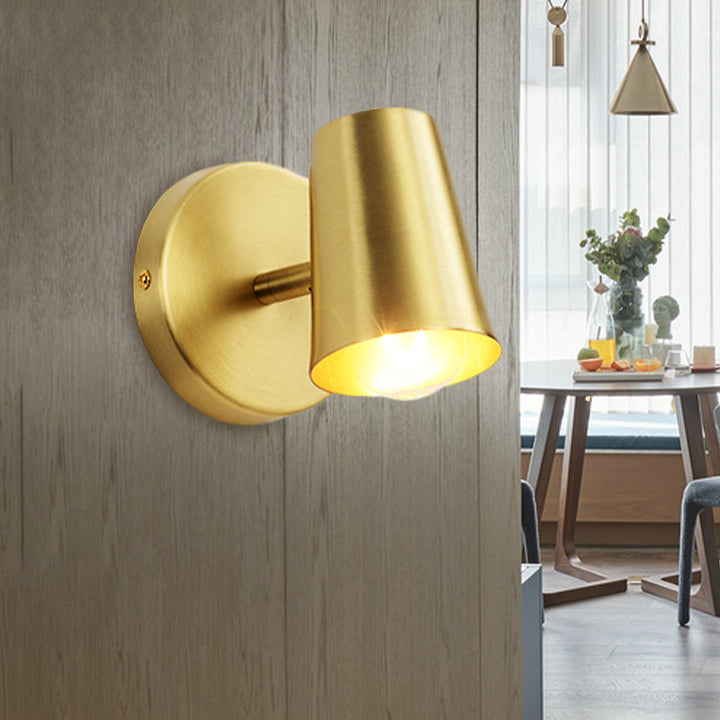 Skørter | 1/2/3-Head Metal Vanity Lighting Antique Brass Finish Cup Shape Bathroom Wall Light Lamp