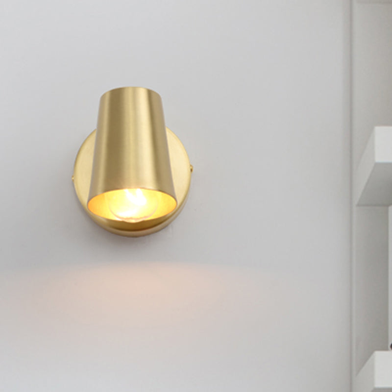 Skørter | 1/2/3-Head Metal Vanity Lighting Antique Brass Finish Cup Shape Bathroom Wall Light Lamp