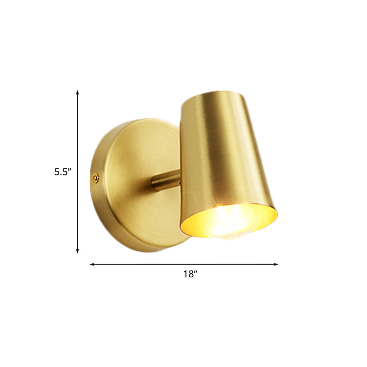 Skørter | 1/2/3-Head Metal Vanity Lighting Antique Brass Finish Cup Shape Bathroom Wall Light Lamp