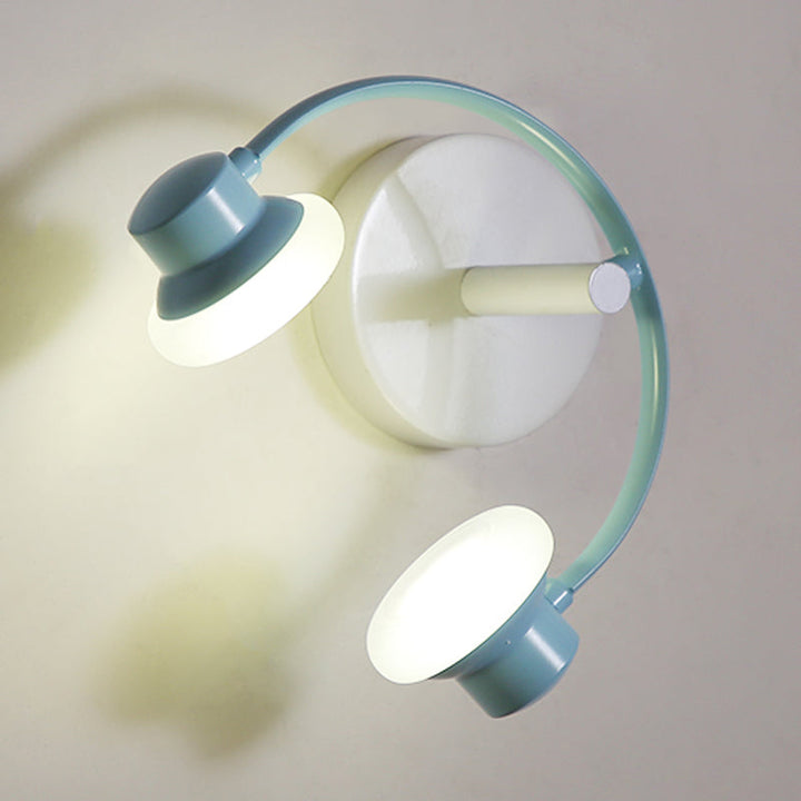 Skørter | Creative Headband Wall Lamp Kit Acrylic Children's Room LED Wall Lighting in Blue/Pink