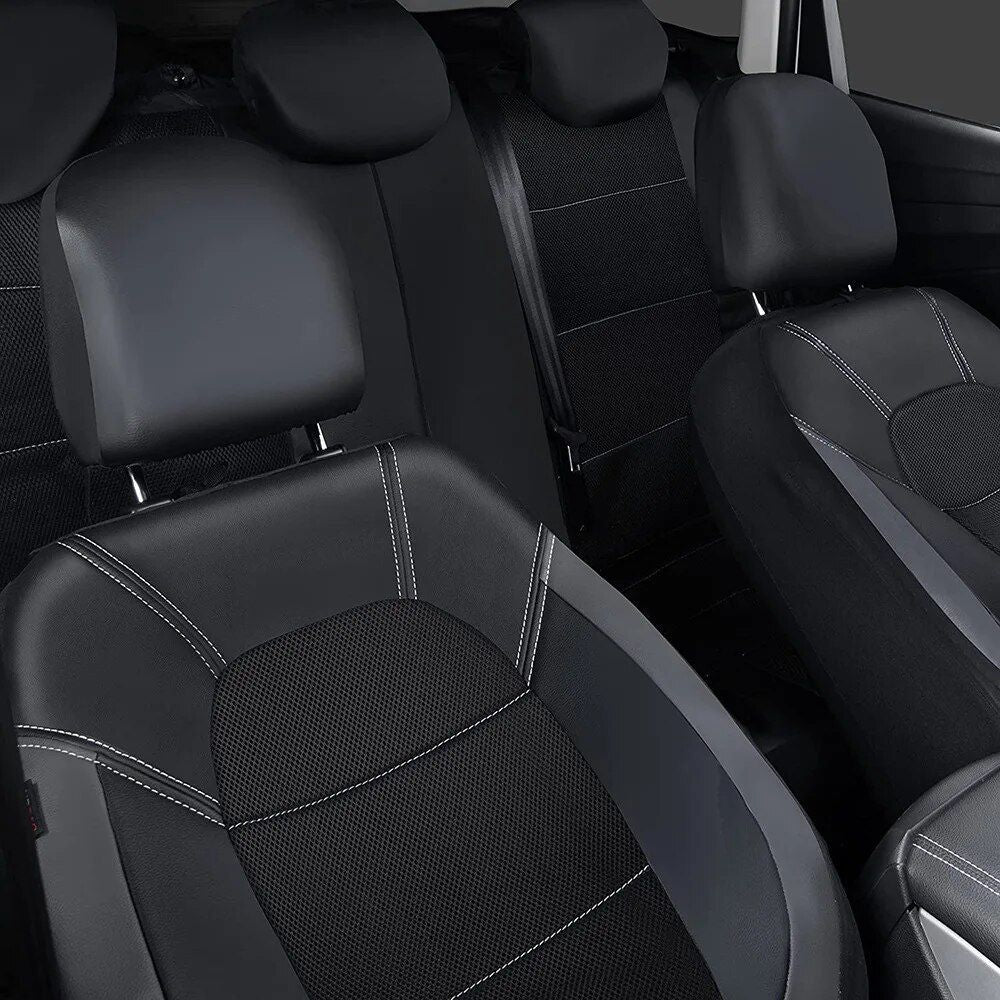 Lisslune | Universal PU leather 9-piece car seat cover set for 5-seater vehicles