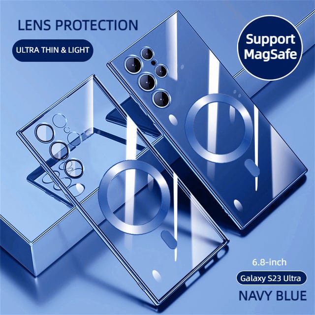 Lisslune | Transparent Luxury Coating Magnetic Cover for Samsung