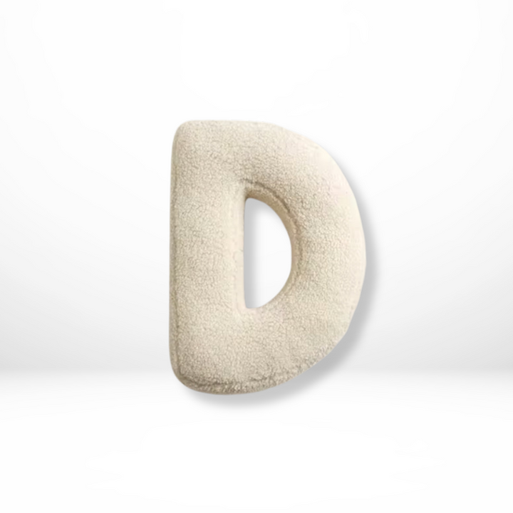 Lisslune | Alphabet Cushion Velura – Soft Velvet Decorative Cushion in Every Letter of the Alphabet