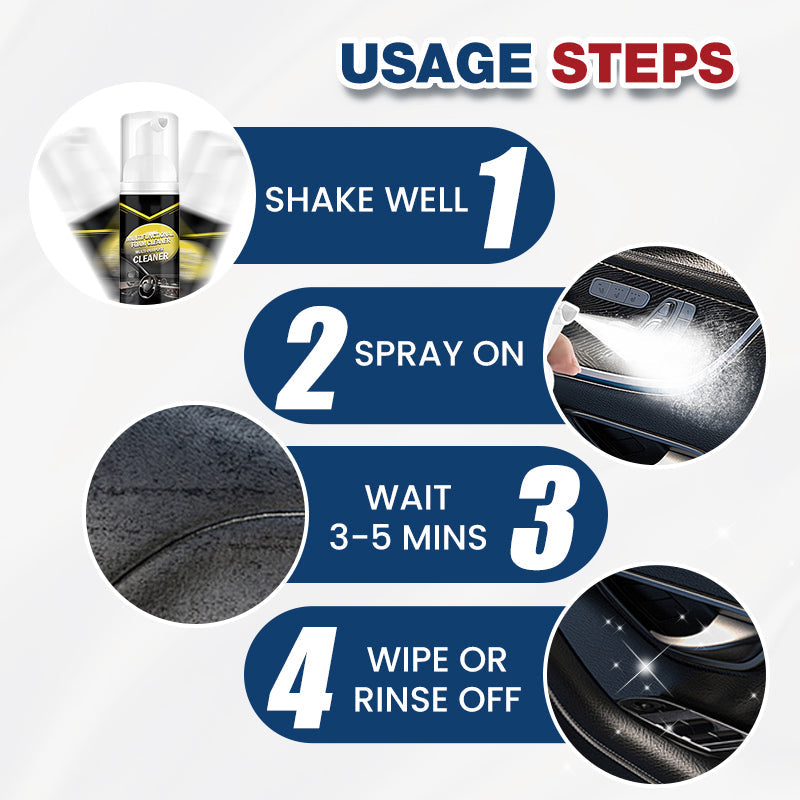 Lisslune | Multifunctional Car Interior Foam Cleaning Set