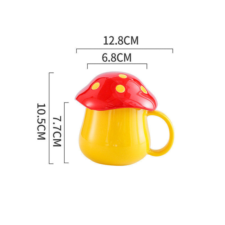 Lisslune | Creative Mushroom Ceramic Mug Student Lover Mug