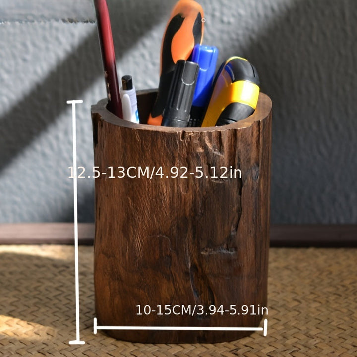 Lisslune | Handmade Wooden Pen Holder – Unique and Natural Look