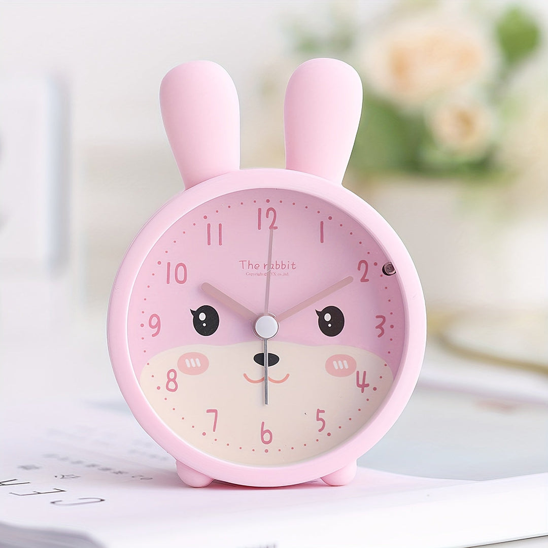 Lisslune | Children's Alarm Clock with Night Light – Quiet, Rabbit Pattern & Compact Design