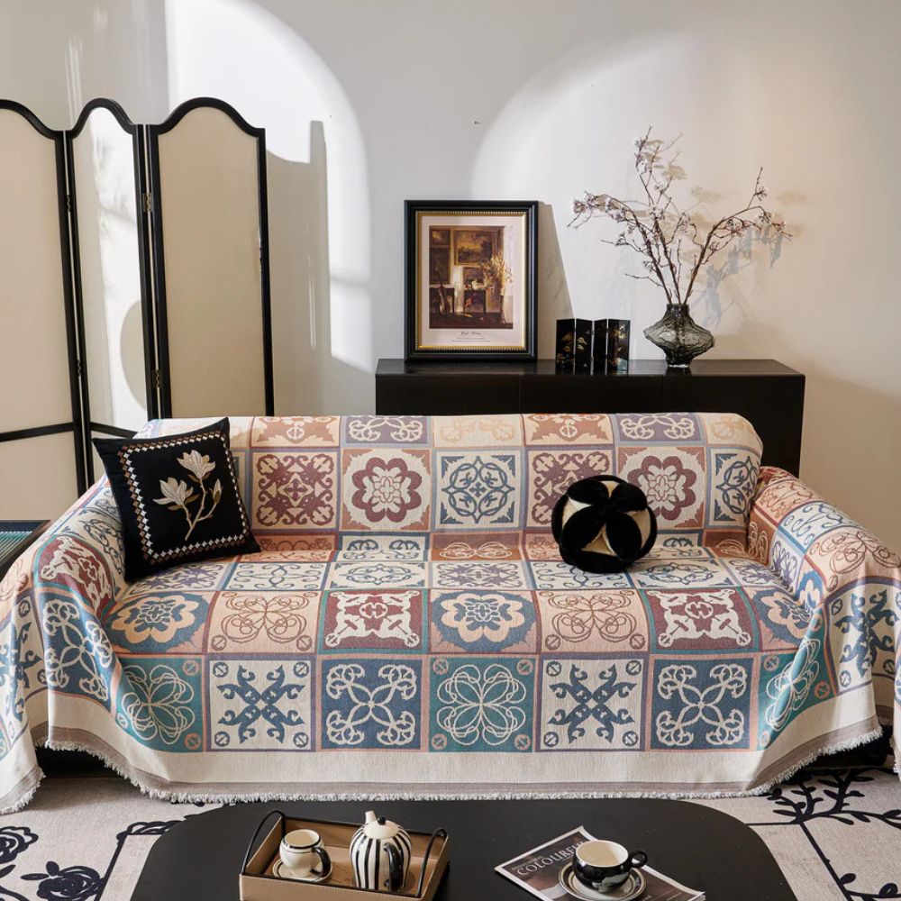 Lisslune | Vintage Mosaic Sofa Cover