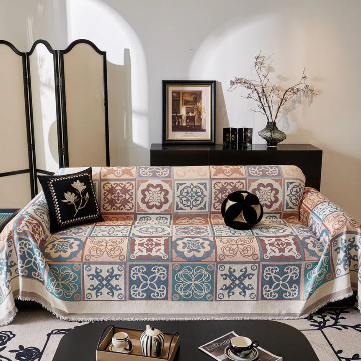 Lisslune | Vintage Mosaic Sofa Cover