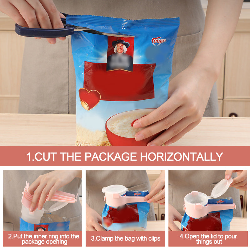 Lisslune | Food closure with pocket clip (4 pieces)