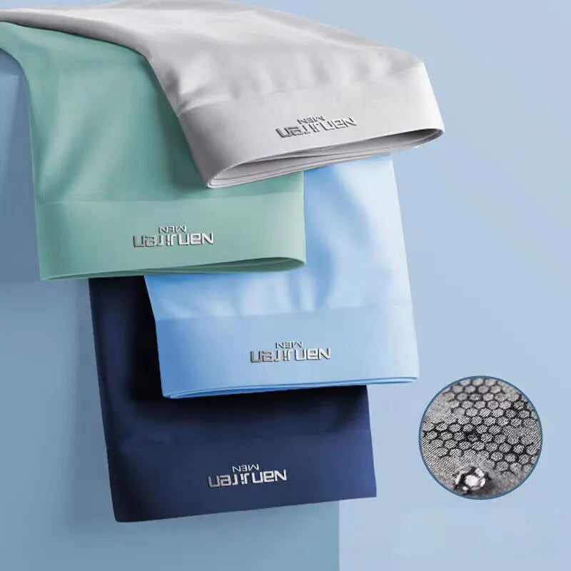 Lisslune | CoolSilk 4-Piece Ice Silk Boxers with Graphene Technology