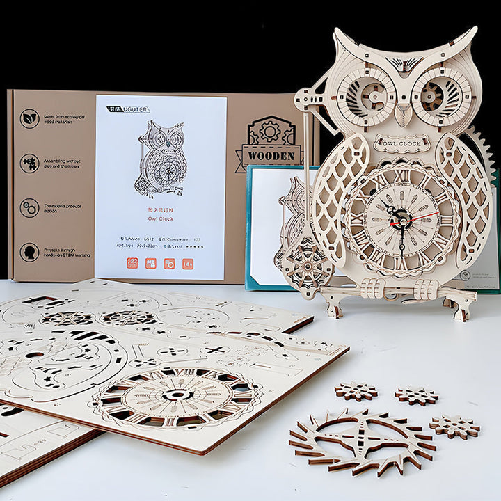 Lisslune | Super mechanical wooden model puzzle set🦉