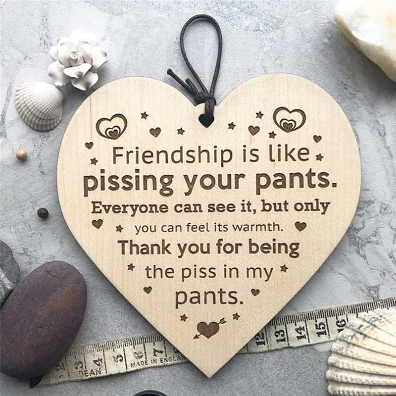 Lisslune | Friendship Wood Pendant Christmas Tree Decor (3 Pieces)