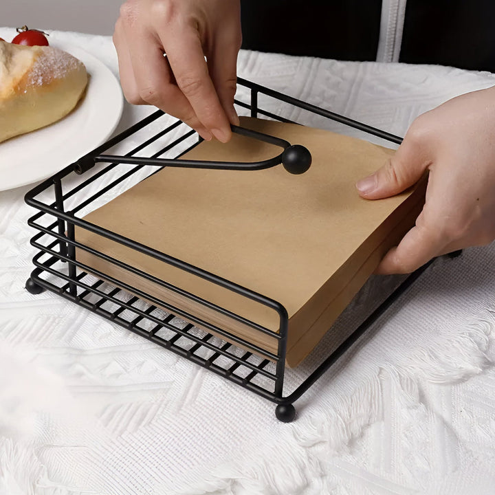 Lisslune | Sleek Iron Napkin Holder
