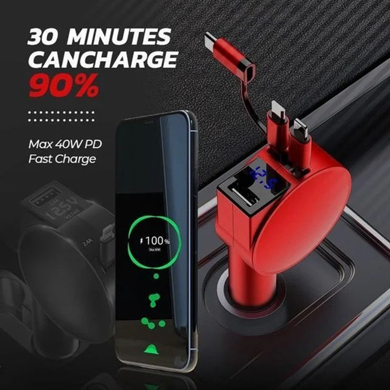 Lisslune | 3-in-1 Fast Car Charger