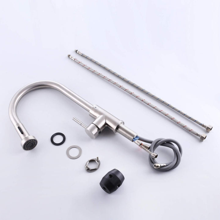 Lisslune | 2 spray types kitchen faucet with pull-out spray mixer kitchen