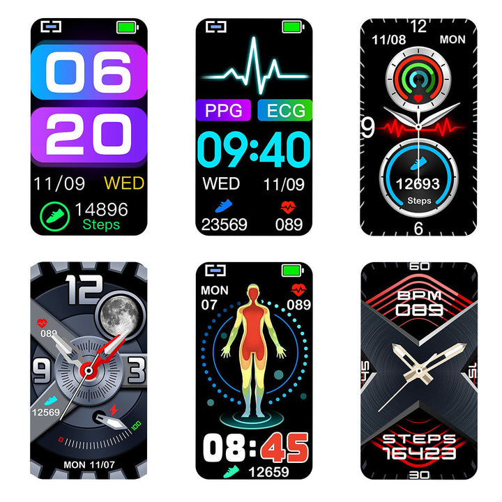Lisslune | Smart Bracelet 3-Channel EKG Blood Pressure Blood Oxygen Blood Sugar Sleep Detection