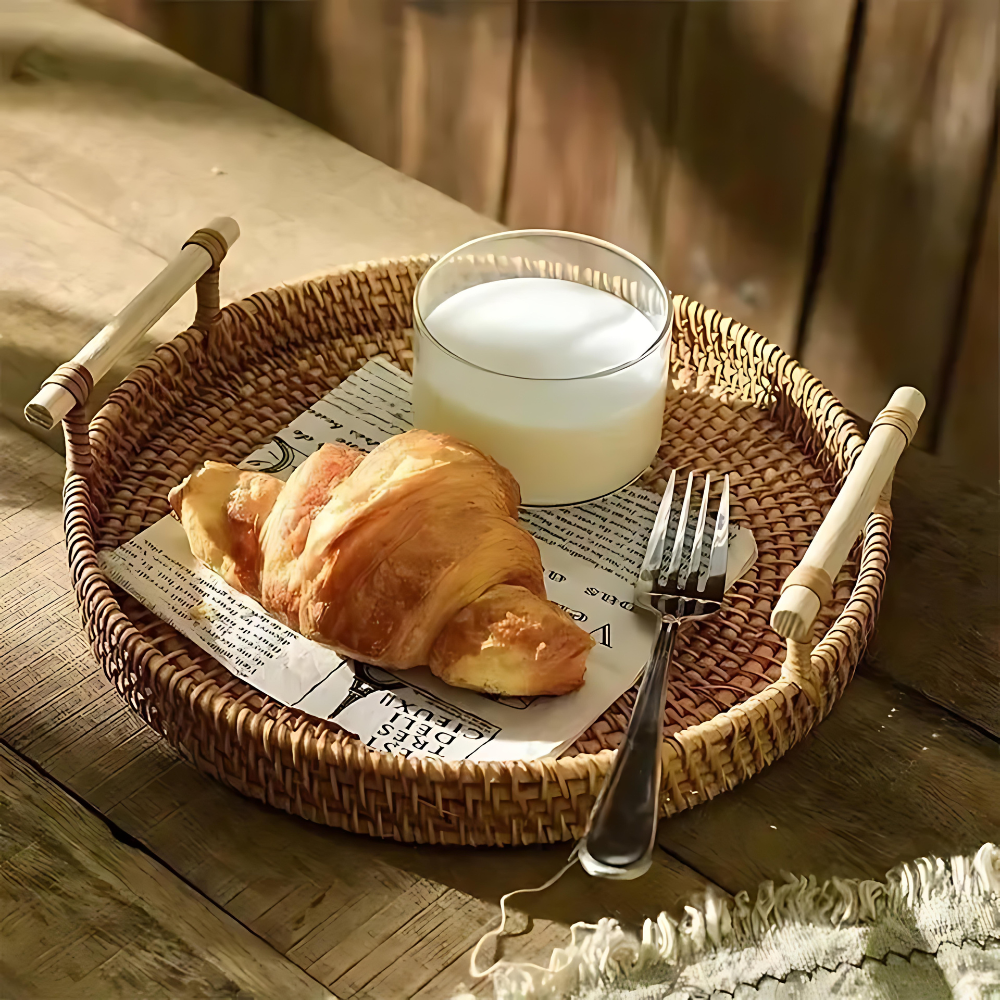 Lisslune | RattaTray – Handmade serving tray made of rattan