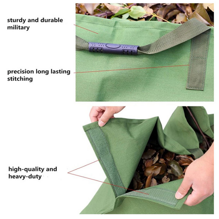 Lisslune | Foldable Garden Waste Bag – Sturdy Collection Bag for Leaves and Garden Waste