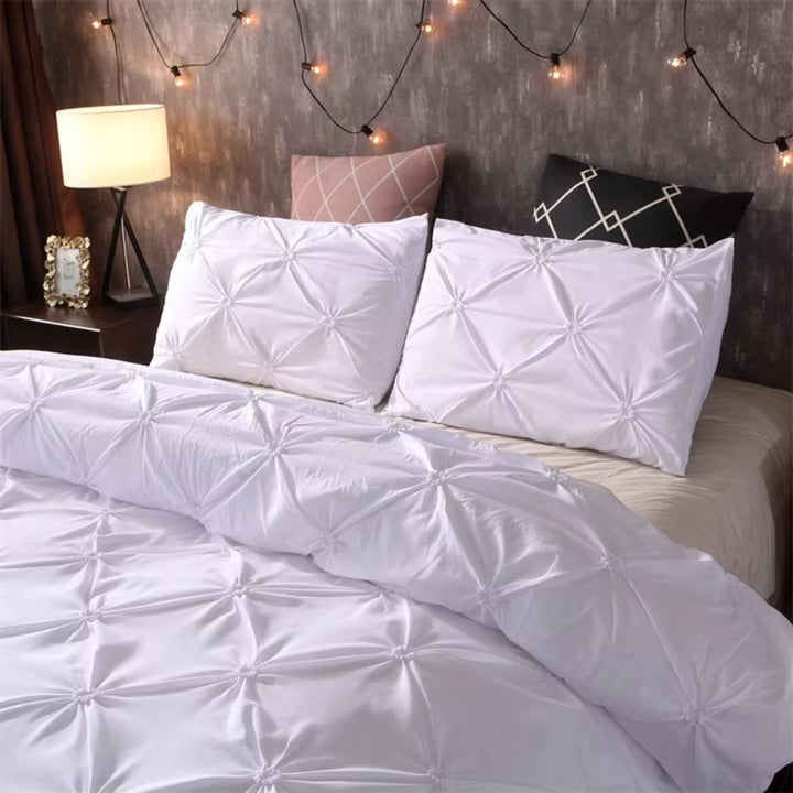 Lisslune | Airweave Pintuck | 3pcs Duvet Cover Set
