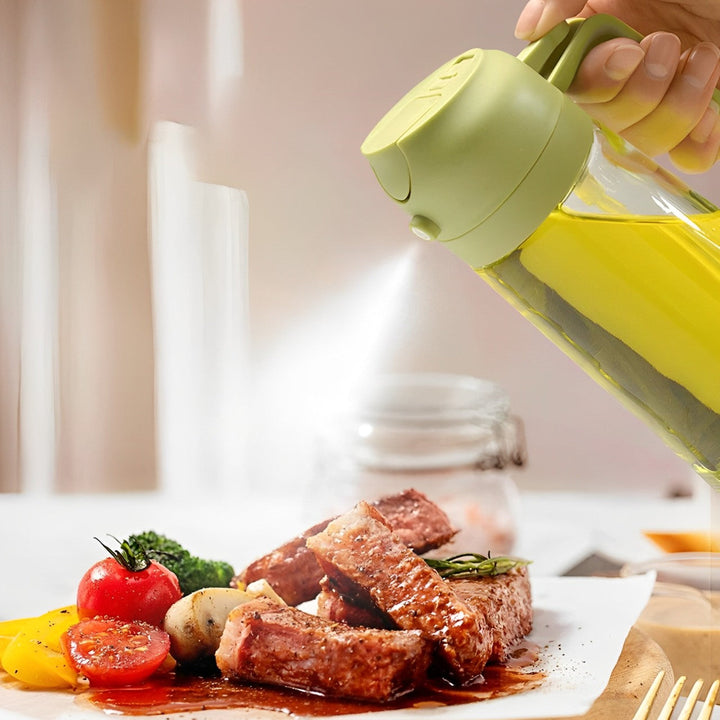 Lisslune | 2-in-1 Olive Oil Dispenser & Sprayer – Perfect for Cooking, Salads, and BBQ