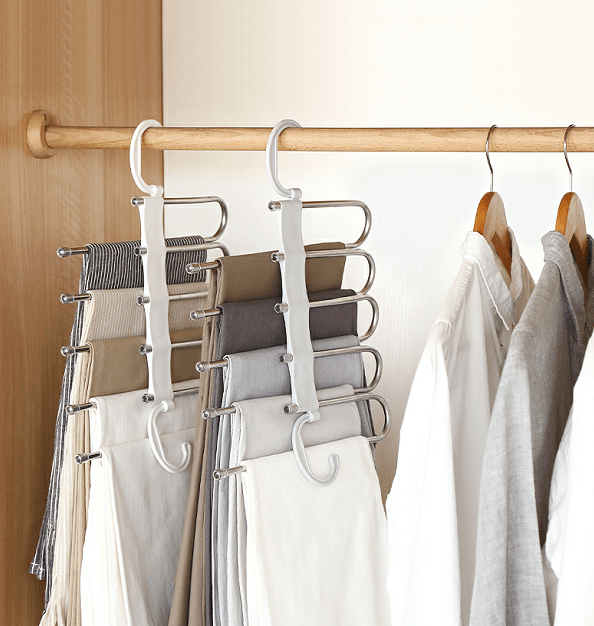 Lisslune | Space-saving multipurpose trouser hanger clothes hanger