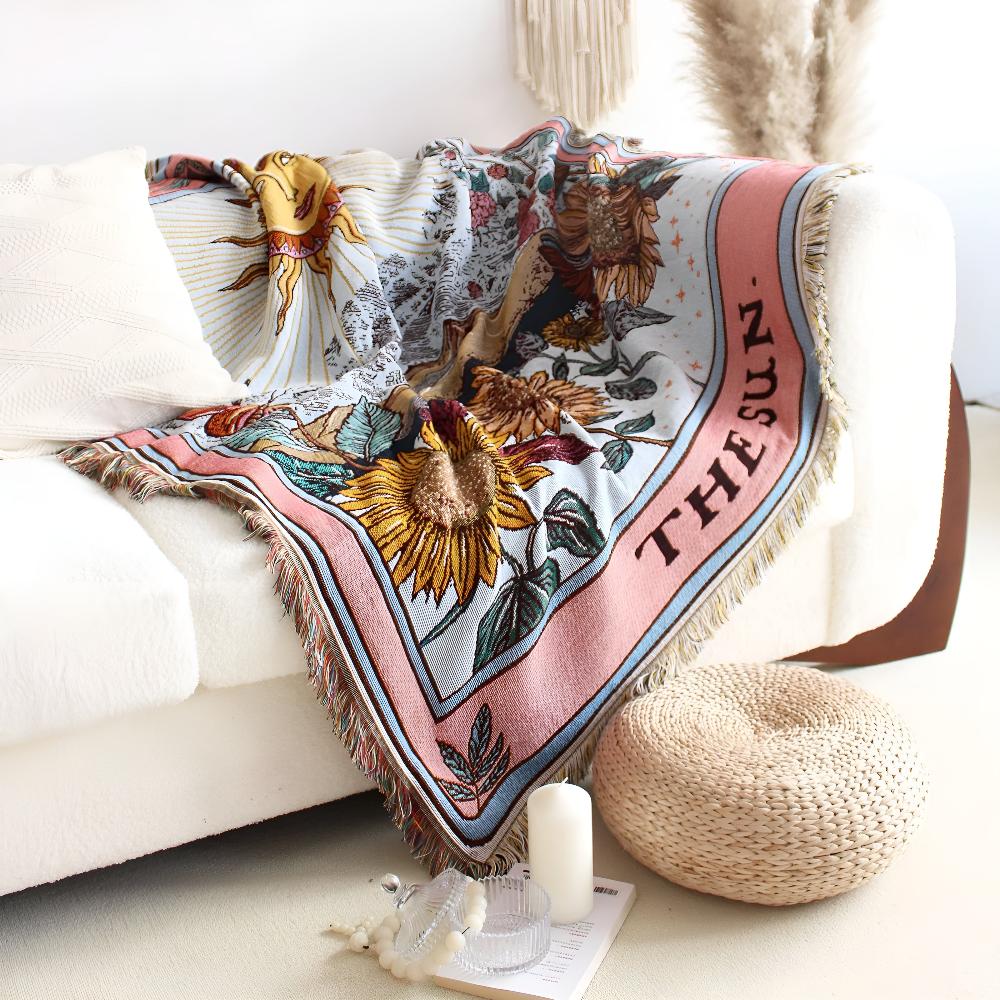 Lisslune | Boho Sun Tapestry Blanket