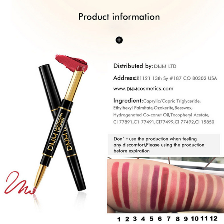 Lisslune | Lip liner and lip stick 2 in 1