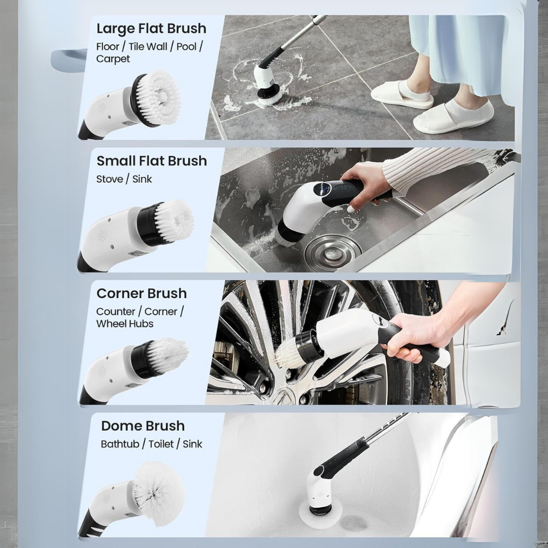 Lisslune | Electric Spin Scrubber – Effortless Cleaning in Half the Time