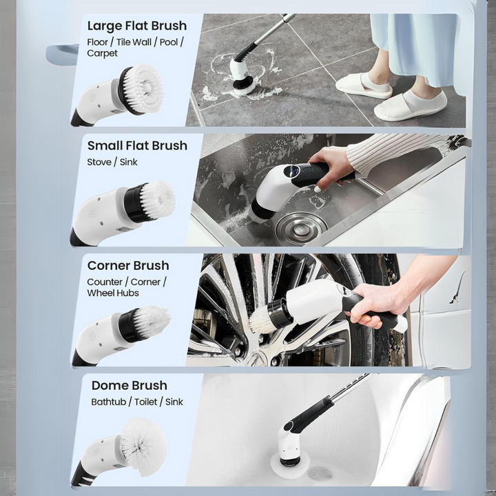 Lisslune | Electric Spin Scrubber – Effortless Cleaning in Half the Time