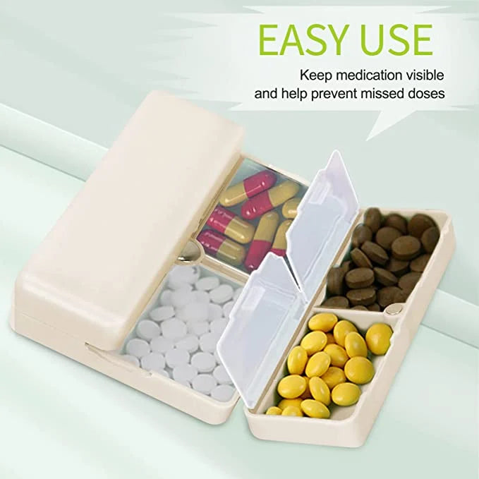 Lisslune | 7 Compartments Portable Medication Organizer