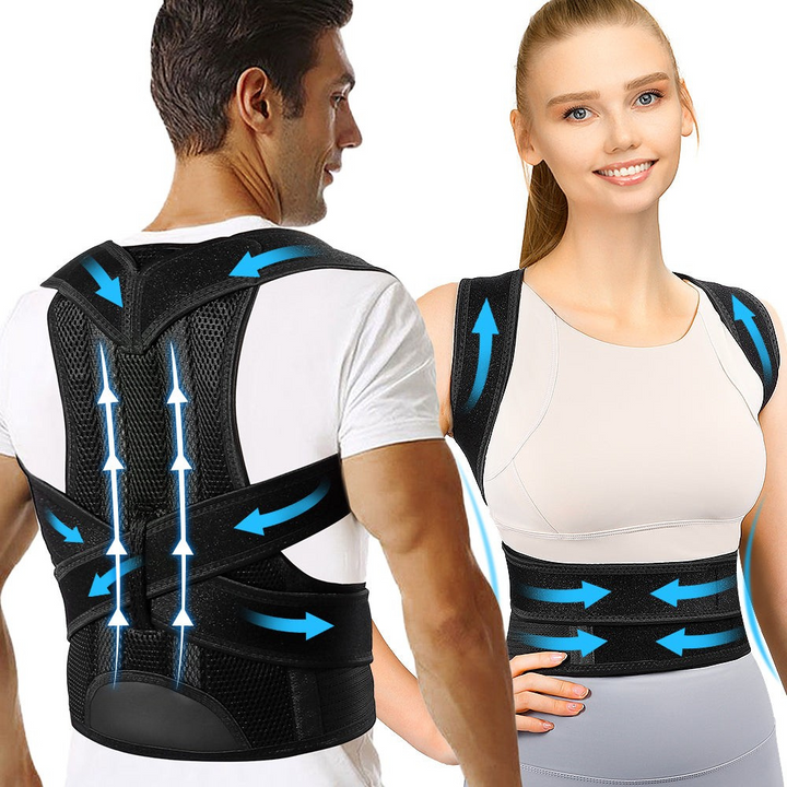 Lisslune | Posture Corrector Back Brace – Adjustable Lumbar Support Belt for Back Pain Relief & Spine Alignment | Unisex UK