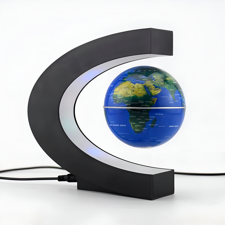 Lisslune | Armstrong | Magnetic Levitation Floating Globe Lamp with LED World Map