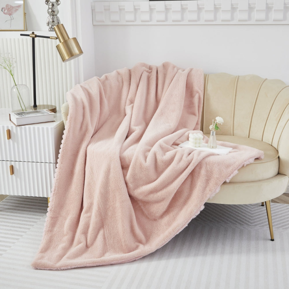 Lisslune | Plush Soft Synthetic Rabbit Blanket