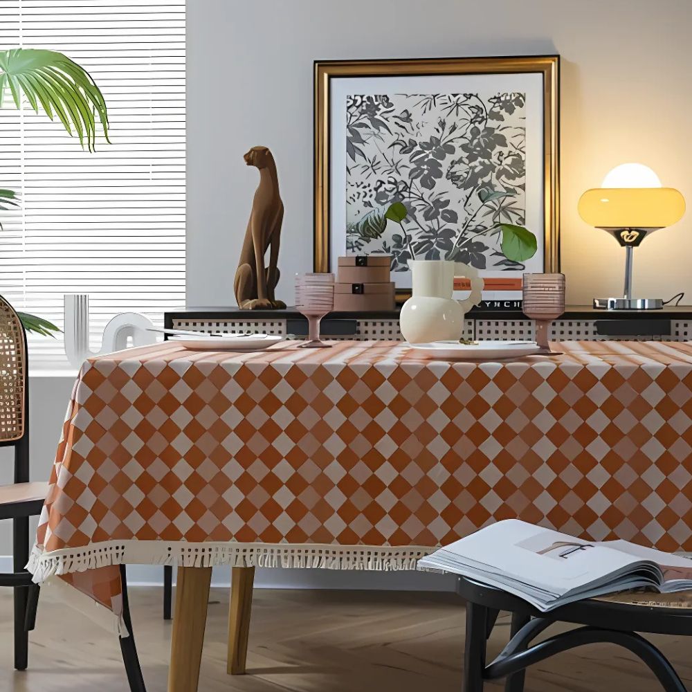 Lisslune | Heritage Checkered Tablecloth