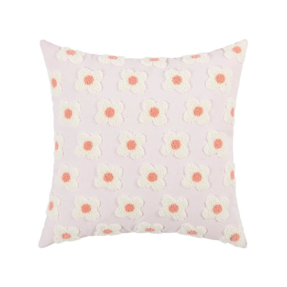 Lisslune | Lustrous Floral Embroidered Cushion Cover