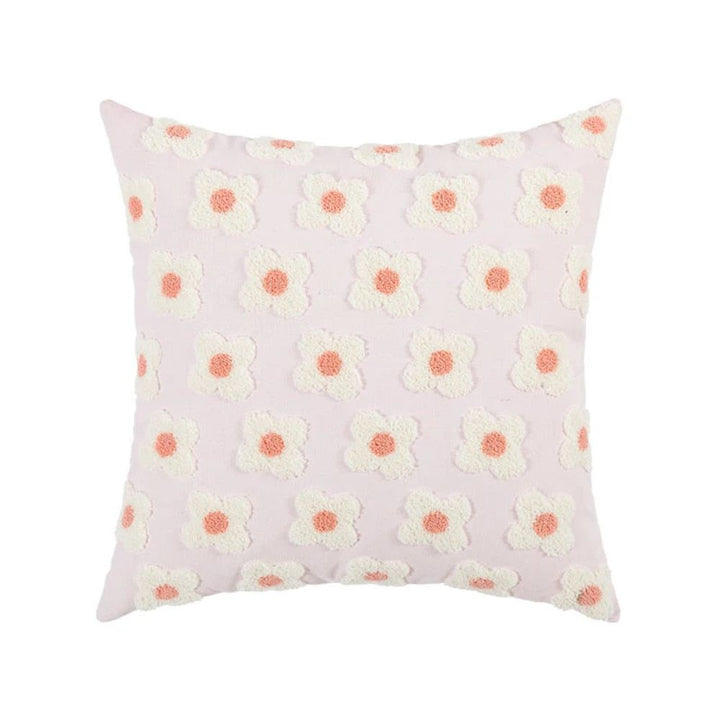 Lisslune | Lustrous Floral Embroidered Cushion Cover