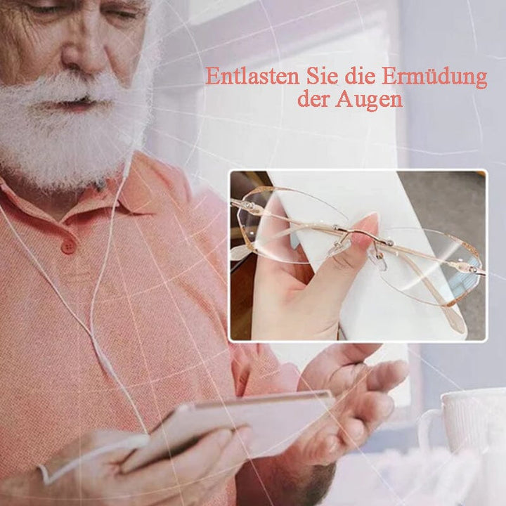 Lisslune | Fashionable rimless blue light blocking reading glasses