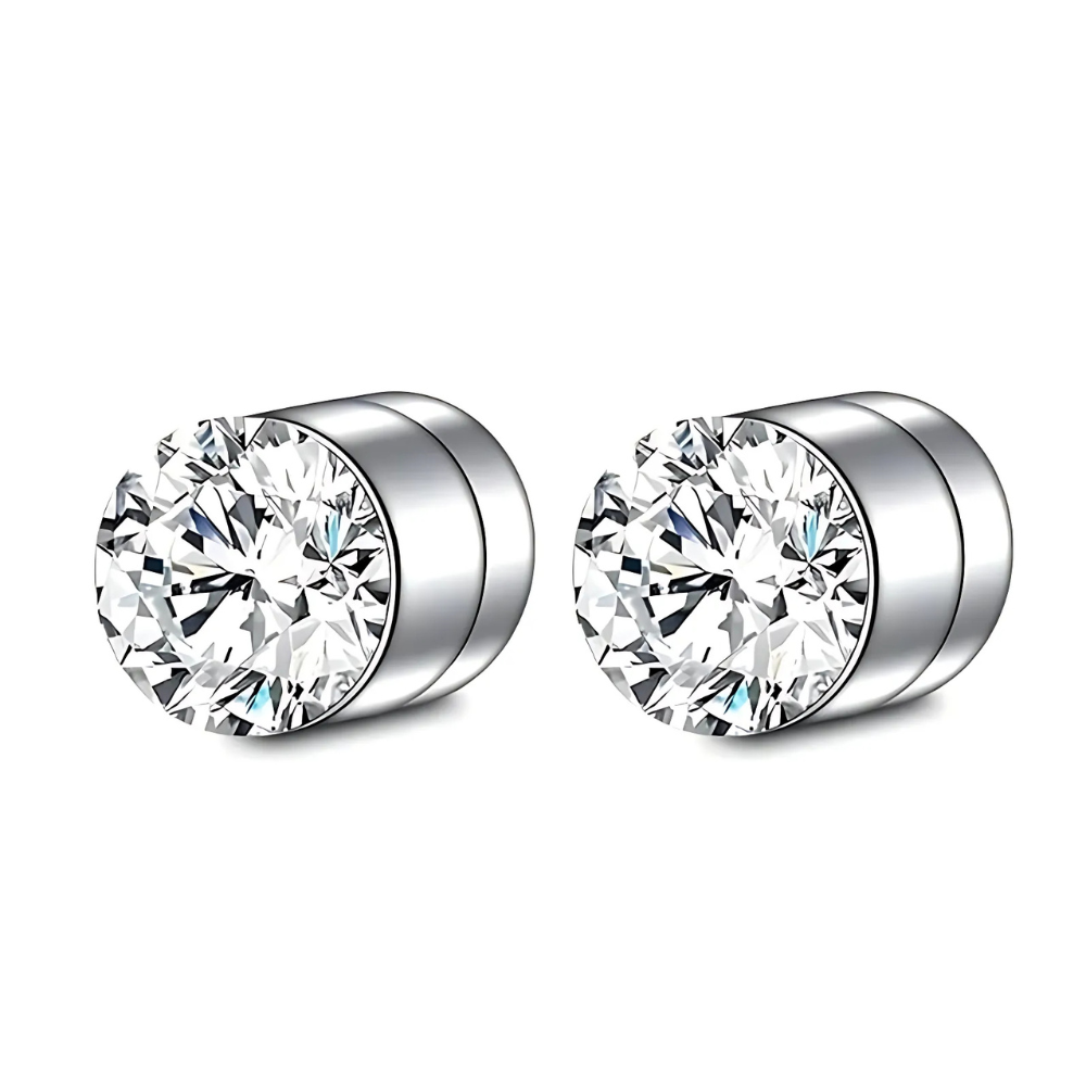 Lisslune | Premium Unisex Magnetic Crystal Design Stud Earrings
