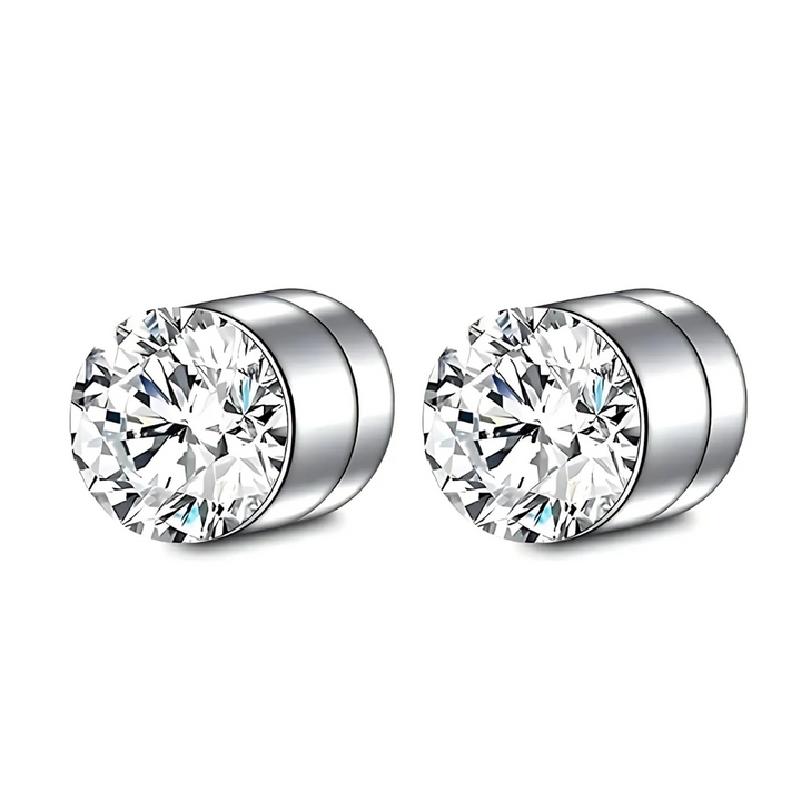 Lisslune | Premium Unisex Magnetic Crystal Design Stud Earrings