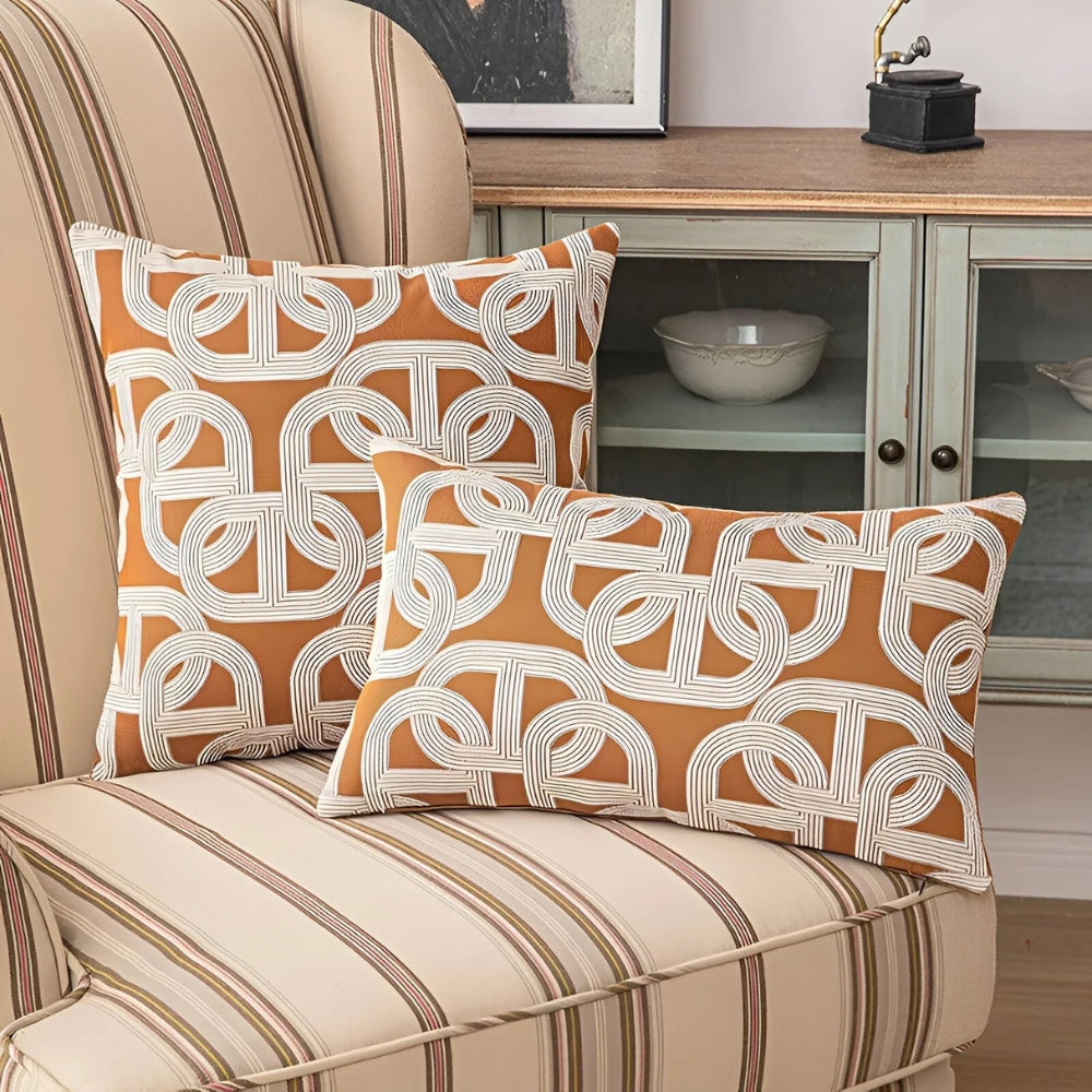 Lisslune | Modern Interlock Pattern Cushion Cover