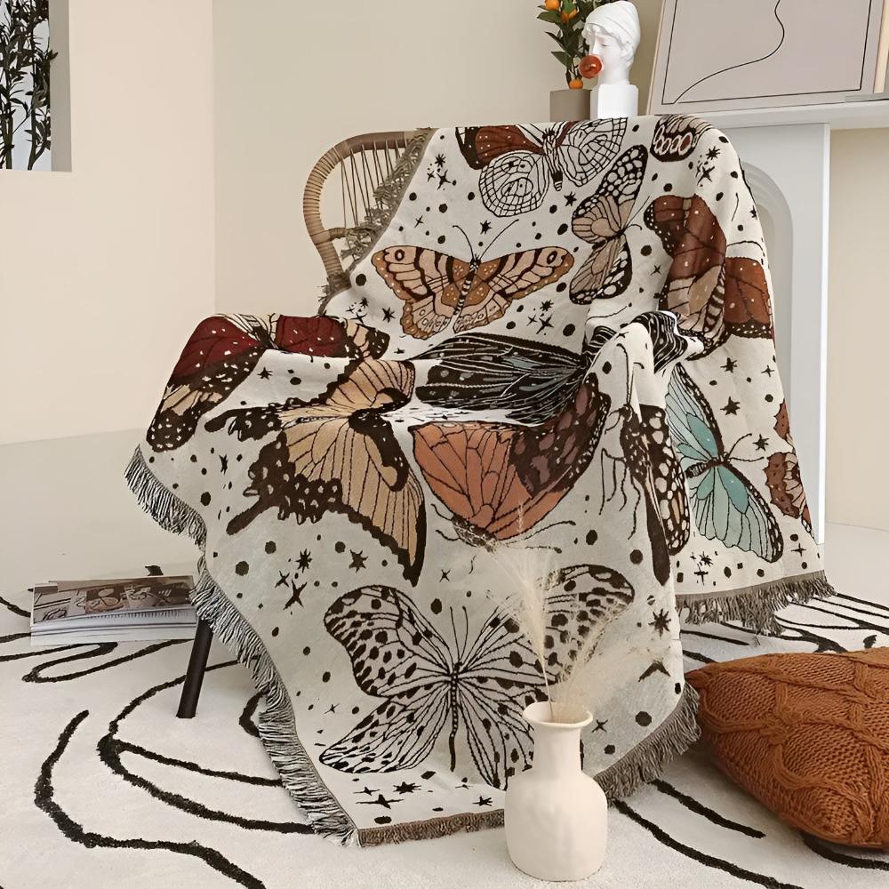Lisslune | Butterfly Garden Blanket